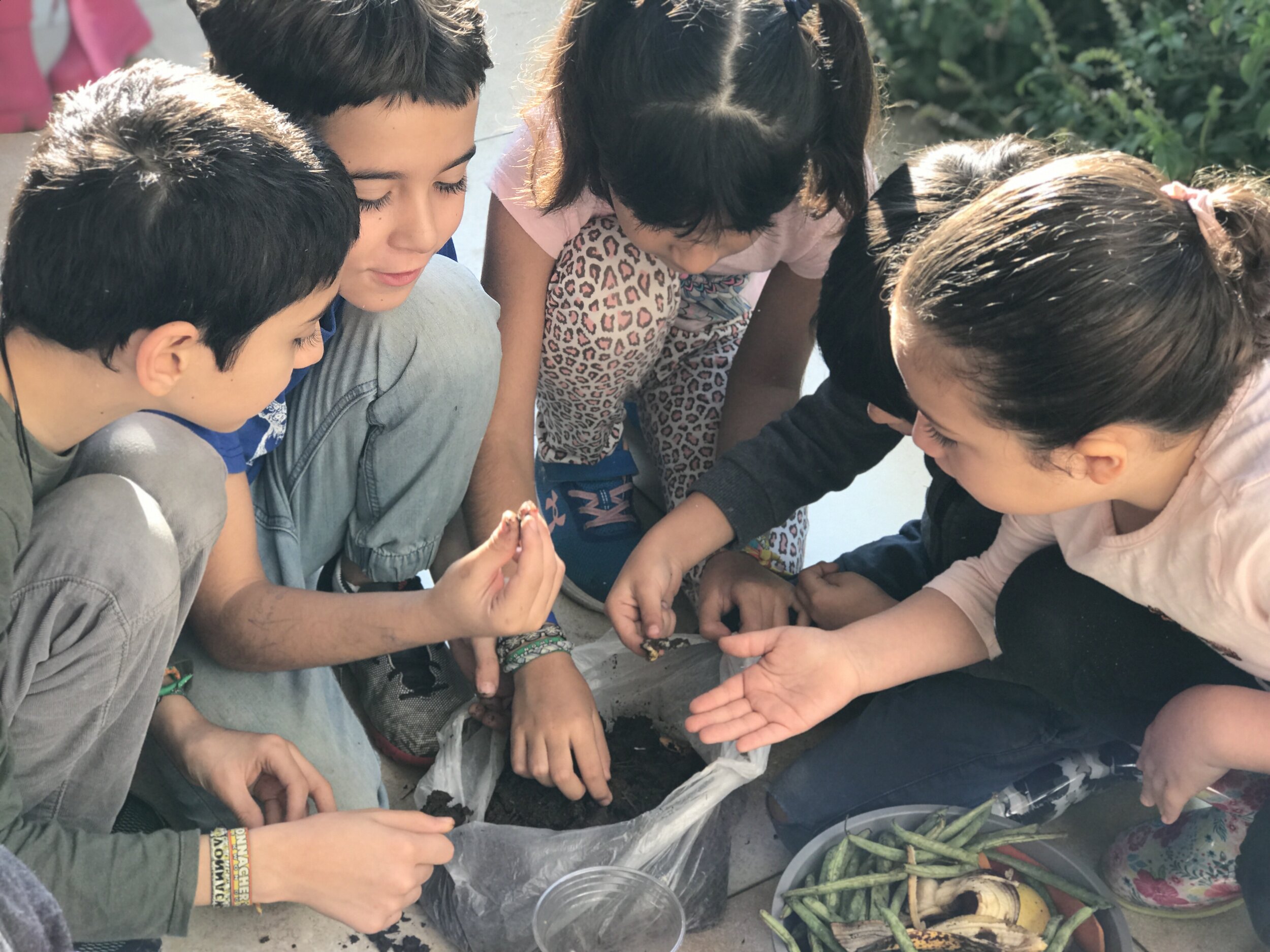 niños en grupo trabajando emociones con apoyo adulto mediante tarjetas emocionales en ambiente lúdico y educativo
